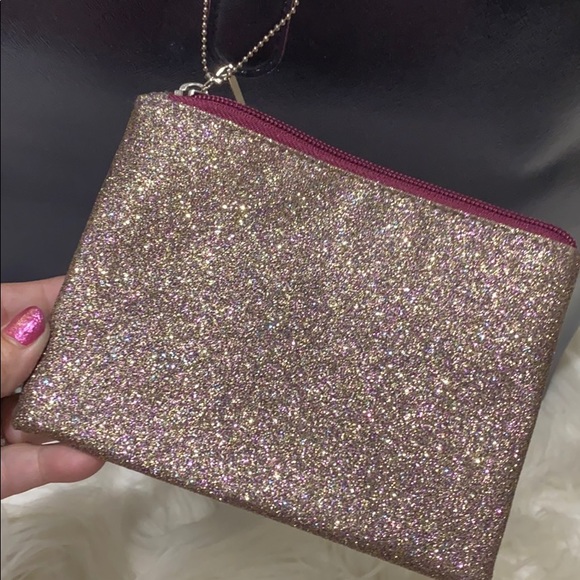 Bath & Body Works Tote w/coordinating glitter bag - Picture 2 of 7